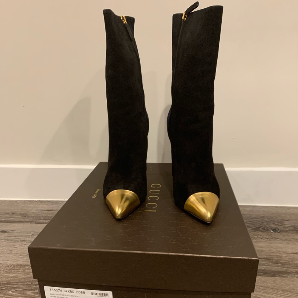 Preloved Gucci cap toe booties size 39+